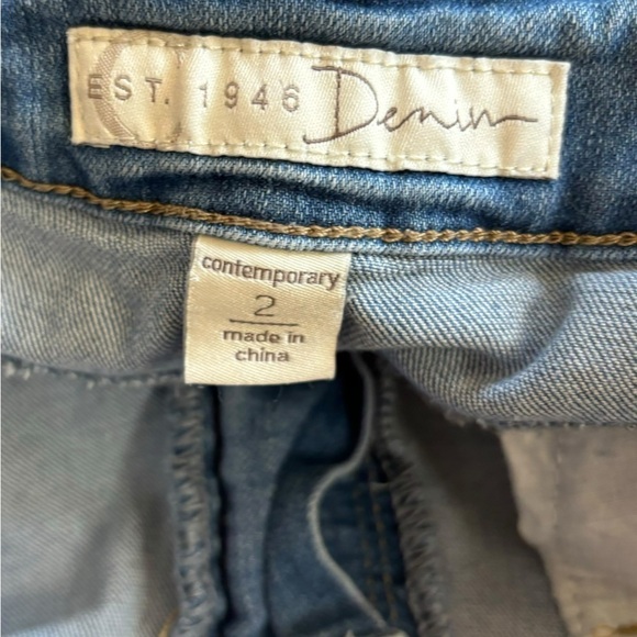 Lace Patch Work Denim Jeans EST. 1946 Women’s Size 2 Bohemian Girly Softgirl - Picture 10 of 15